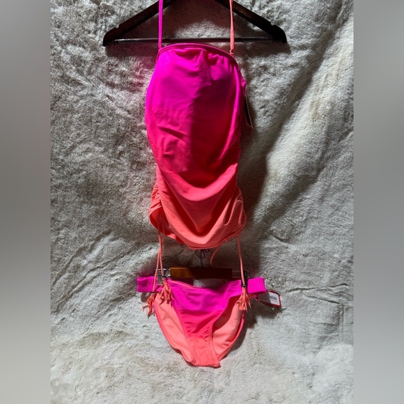 Gossip swim medium Tankini and large bottom NWT pink and orange - Picture 3 of 11